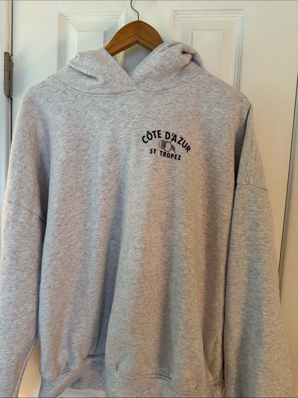 Garage Light Gray Hoodie with Chest Logo